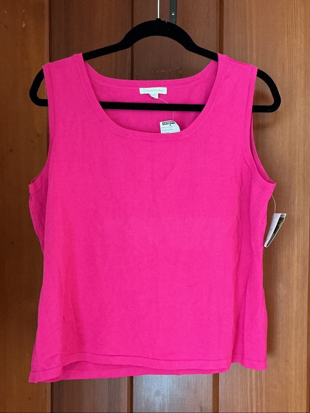 erin london Bright Fuchsia Scoop Neck Tank